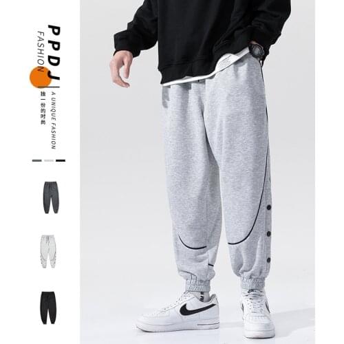 Autumn Streetwear Sweatpants Casual Pants Men 2021 Fashion Harem Pants Ankle-length Mens Harajuku Joggers Sportwear Trousers