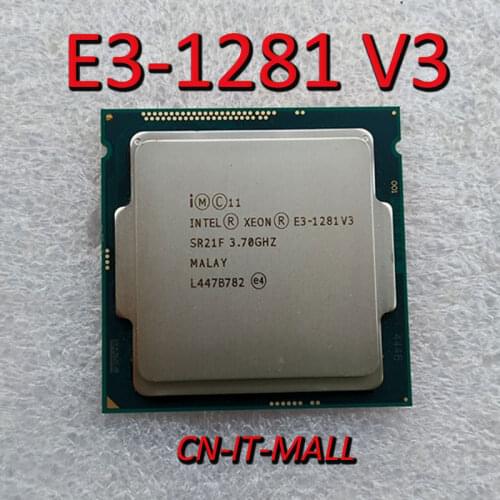 Intel Xeon E3-1281 V3 CPU 3.7GHz 8M 4 Core 8 Threads LGA1150 Processor