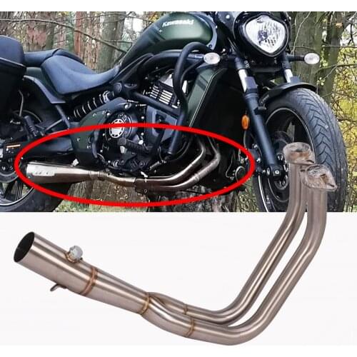 Slip 0n Front Link Tube Full Exhaust Systems Pipe For Kawasaki Vulcan S 650 650S S650 VN650 EN650 2015 2016 2017 2018 2019 year