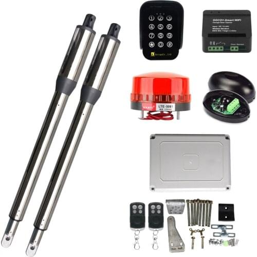 300Kg Automatic Swing Gate Opener with WIFI Remote Control Wireless Keypad Electric Swing Door Operator Motor Access Control