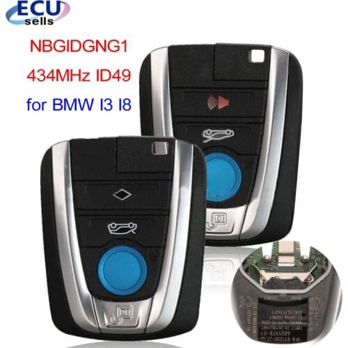 4 Button 434MHz ID49 Chip Remote Car Key for BMW I3 I8 Series 2015 2016 2017 2018 Keyless Control Fob : NBGIDGNG1
