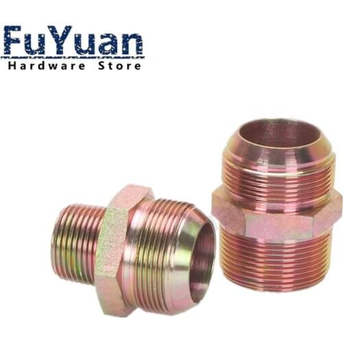 1PCS NPT to BSP 1/8" 1/4" 3/8" 1/2" Male Thread High-pressure Hydraulic Tubing Joint Reducer Wire Adapter Fittings