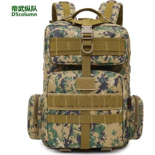 Outdoor Riding Rucksack Men Women Climbing Travel 30L Camouflage Shoulder Bag Army Fan Hiking Camping Tactical Military Backpack