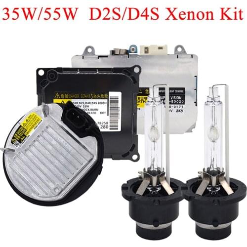SKYJOYCE Original 35W 55W Xenon D2S D4S HID Kit 4300K 5000K 6000K D2S D2R D4R D4S HID Bulb D2S D4S Car Headlight HID Ballast Kit