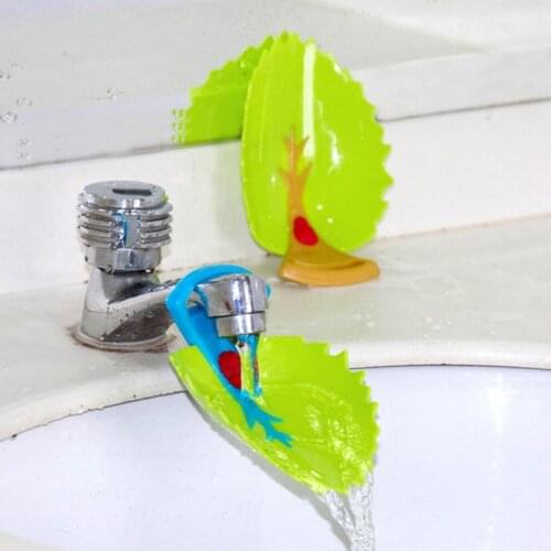 Leaf-shaped Water Faucet Extender Bathtub Faucet Extender Baby Children Shower Tap Kids Hand Washing in Bathroom Sink Extenders