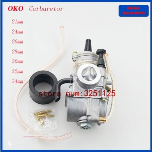 2T 4T Performance Racing Universal Carburetor OKO motorcycle Power Jet Quick speedup Save fuel carburetor 21mm 24mm 26mm Carb