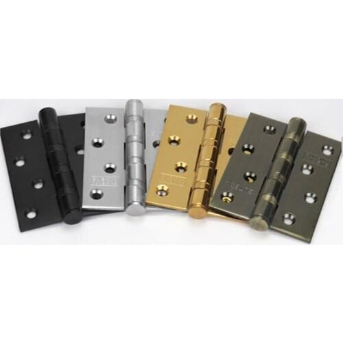 Thicken Stainless Steel 4 Inch Hinge Household Cabinet Door Connector Shoebox Silent Hinges Furniture Hardware Accessories