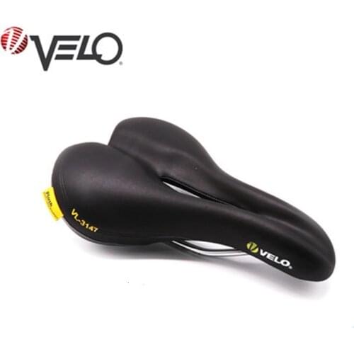 Velo Bicycle Saddle Seat Pro Mtb Saddle Wide Comfort Soft Cushion Bike Seat Men Padded Saddle For Bike Pu Leather Riding Seat