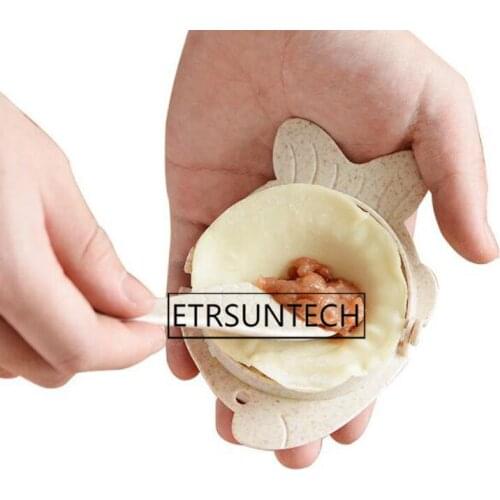 100sets Wheat Straw Dumpling Wrapper Dough Cutter Pastry Ravioli Mould Kitchen Gadgets