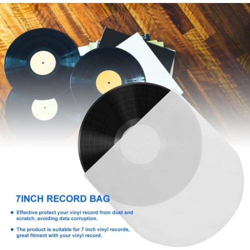 100PCS 7in Anti-Static Vinyl Record CD Player Wear Resistant Protective Case Cover tocadiscos de vinilo