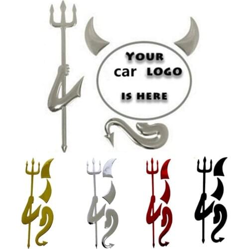 15 * 6.5 cm 3D car stickers little Devil car stickers personalized car stickers car Accessories