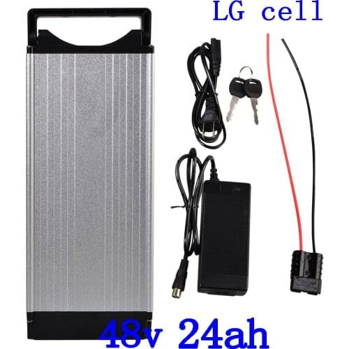48V E-bike Battery 48V 1000W 750W 500W Lithium Battery 48V 20AH 24AH 27AH 30AH Electric Bike Battery use LG cell with 2A charger