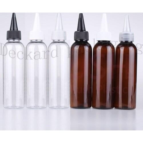 50pcs/lot 120ml Multicolor Small Round Empty Plastic PET Travel Packing Bottle Press Bottle for Lotion Shampoo Bath