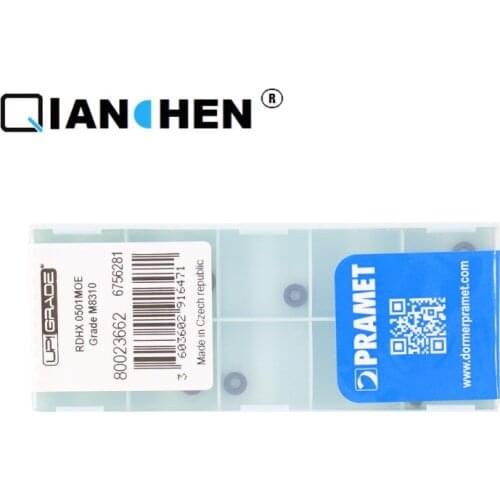 Authentic original PRAMET RDHX0501MOE M8310 CNC Round Milling Cutter Insert Ten Pieces of a Box