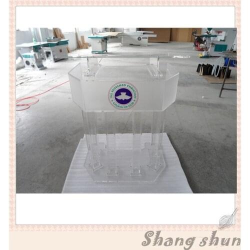 Large Plexiglass Lectern Podium, Conference Lectern/Rostrum Acrylic Lectern Podium, Modern Church Podium, Church Clear Lectern