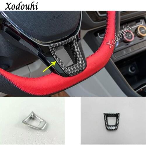 For Volkswagen VW T-cross Tcross 2018 2019 2020 Car Cover Steering Wheel Interior Kit Switch Trim Lamp Frame Hoods Part Moulding