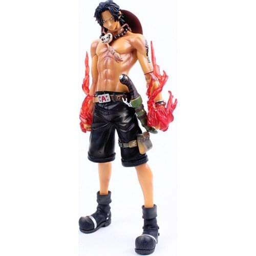 One Piece Fire Fist Ace Portgas D Action Figure Version Doll 26cm Model Decoration Gift Box Collection Model Toy Gift