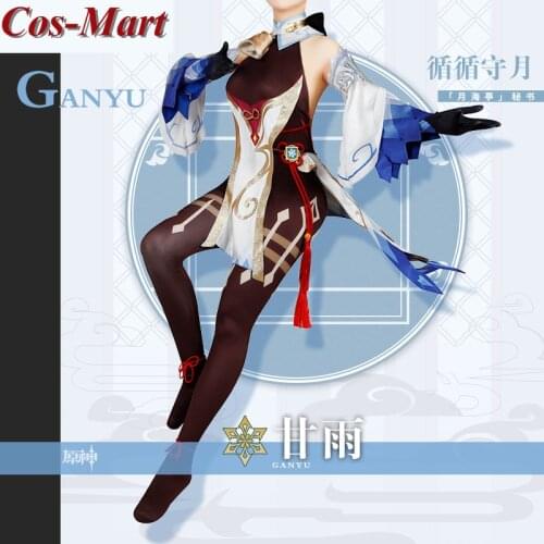 New Style Game Genshin Impact Ganyu Cosplay Costume Battle Unform Jumpsuit Unisex Activity Party Role Play Clothing Custom-Make