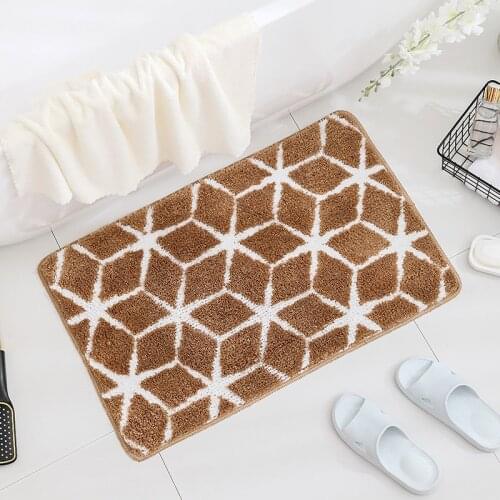 European Style Carpet Simple Stripe Living Room Doormat Bathroom Absorbent Floor Mat Kitchen Non-slip Floor Mat Household Carpet