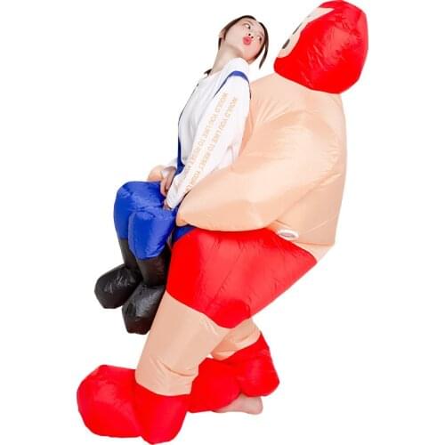 Inflatable Costume Wrestler Fancy Dress Cosplay Costume For Men Women Cartoon