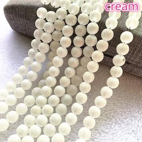New 6/8mm Austrian Frosted Matt Crystal Glass Beads Loose Spacer Beads Handmade for Jewellery Making DIY Bracelet Necklace #04