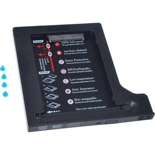 Wholesale/50PCS The fourth generation hard drive bay 9.5mm factory direct SATA3 notebook optical drive bit hard drive bracket