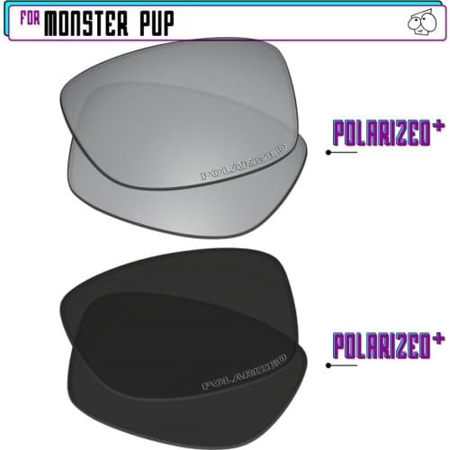 EZReplace Polarized Replacement Lenses for - Oakley Monster Pup Sunglasses - Blk P Plus-SirP Plus