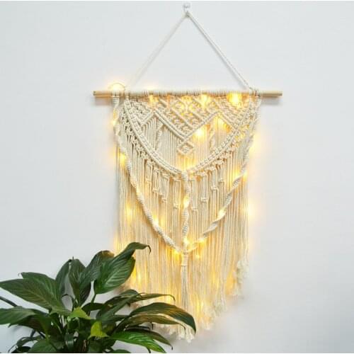 Hot Macrame Wall Hanging Tapestry Wall Decor Boho Chic Bohemian Woven Home Decoration Wall Decor Bedroom Decor