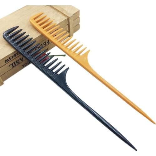 1 Pc Professional Tip Tail Comb for Salon Barber Section Hair Brush Hairdressing Tool DIY Hair Wide Teeth Combs