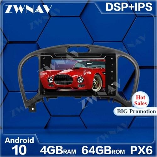 PX6 4+64G Android 10.0 Car Multimedia Player For Nissan Juke 2004-2017 car GPS Navi Radio navi stereo IPS Touch screen head unit