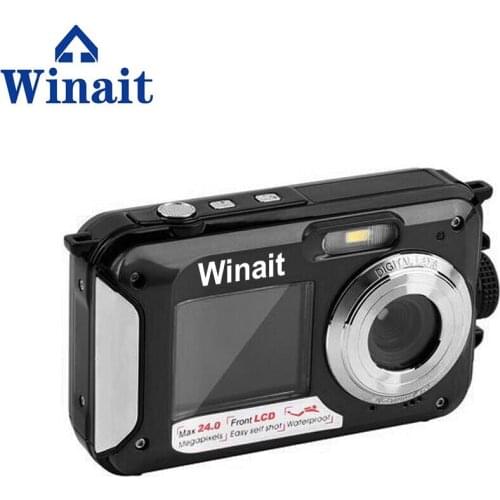 DC-16 With Dual Screen 24MP Waterproof Digital Camera 16X Digital Zoom Super Camera Digital Video Recorder Cam Full HD 1080P