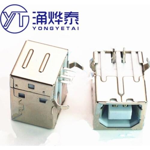 BF 90 degree square port USB holder B mother copper T-port printer interface brand new durable free shipping