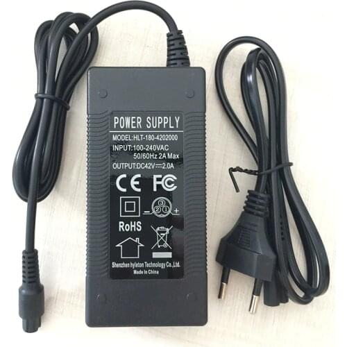 Hoverboard 42V 2A Lithium Battery Charger Two Wheels Smart Self Balancing Electric Scooter Charger 42 Volts Accessories