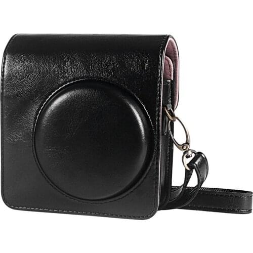 PU Leather Bag Protective Case Cover For FujifilmInstax Mini 40 Instant Film Photo Sport Camera With Shoulder Strap