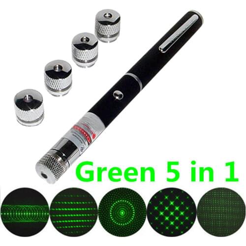 5 In 1 Green Presenter Powerpoint Flashlight Laser Pointer Presentation Wireless Remote Pen 3v Battery Operated Mini Penlight
