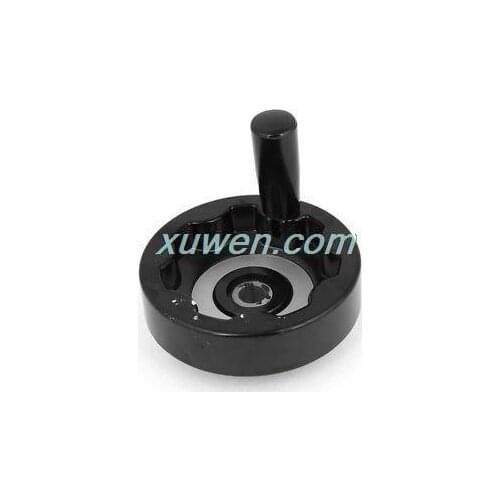 1pcs 12mm x 100mm Back Ripple Hand Wheel Black for Lathe Milling Machine for free shipping