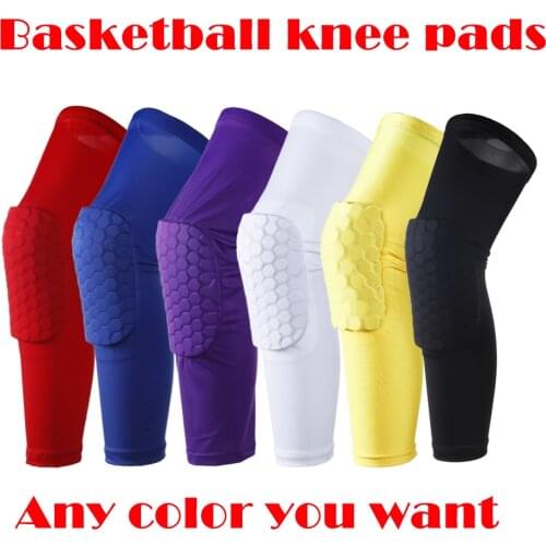 1PCS Breathable Sports Football Basketball Knee Pads Honeycomb Knee Brace Leg Sleeve Calf Compression Knee Support Protection
