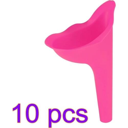 10pcs High Quality Portable Women Camping Urine Device Funnel Urinal Female Travel Urination Toilet Women Stand Up & Pee Soft