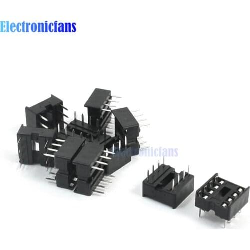 20PCS 2.54MM 8 Pin 8 Pin DIP-8 8DIP 8 DIP IC Sockets Adapter Solder Type