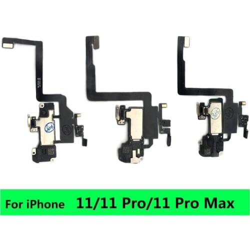 20Pcs/Lot，New Ear Earpiece Flex For Iphone X XR XS 11 Pro Max Proximity Light Sensor Sound Earphone Speaker Flex Cable
