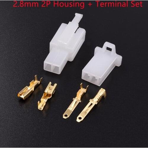 30Set/1LOT DJ7021-2.8-11/21 2.8mm Car Connector Male + Female Housing + Terminal Set Wire to Wire 2/3/4/6/9P