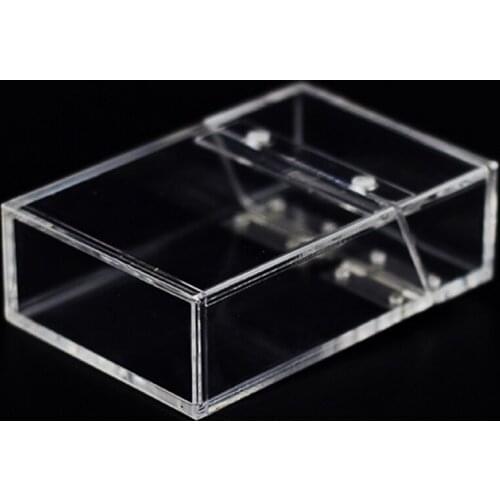 Acrylic Transparent Smoke Cigarette Case Storage Box for Holding 20 Sticks Package Tobacco Container Christmas Gift