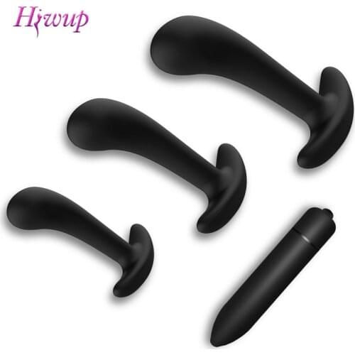 Soft Silicone Anal Butt Plug Vibrator Sex Toys For Adult Women Men Gay Channel Anal Plug Dildo Erotic Bullet Vibrator Sex Shop