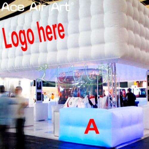 Rental inflatable without lighting no steel frame bar tent inflatable concession booth for trade show/outdoor events