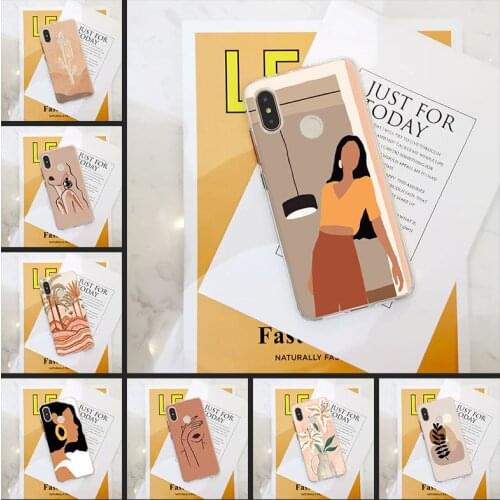 Art Girl Flower Phone Case For Xiaomi Mi 5 5C 5S 5X 6 6X Plus 8 SE Soft Silicone Back Cover For Xiaomi MI A1 A2 Lite Mi5 Mi6 Mi8