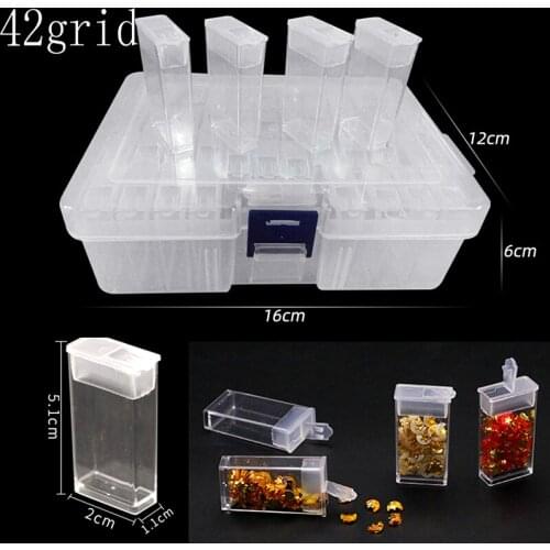 Hot DIY 5d diamond painting accessory box DIY diamond embroidery mosaic tool beads transparent plastic diamond storage