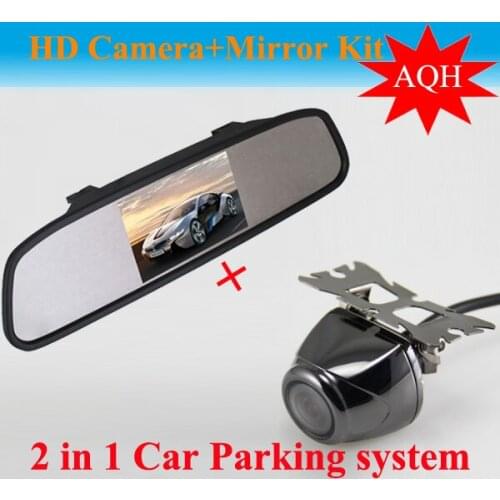 Promotion 4.3 Inch Car Reversing Camera Kit Back Up Car Monitor LCD Display HD CCD Car Rear View Camera