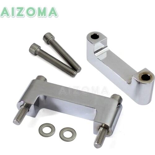 21'' Chrome Motorcycle Front Fender Spacer Bracket Holder Kit For Harley Touring Glide FLHT FLHR FLTR FLTR FLHX 1996-2013
