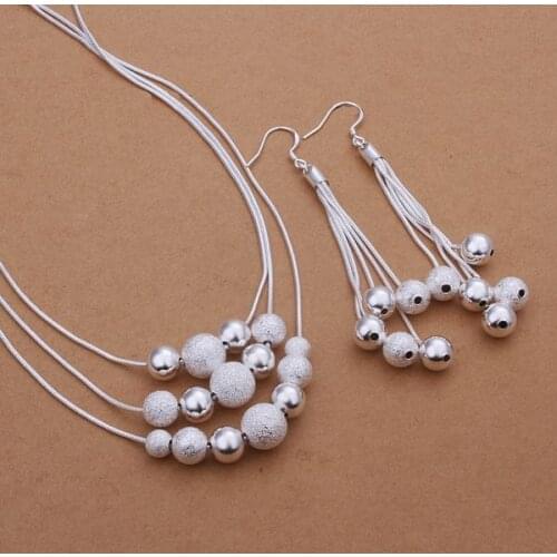 S363 925 sterling silver jewelry set, fashion jewelry set Necklace Earring /aqmajhta ggqaoxxa
