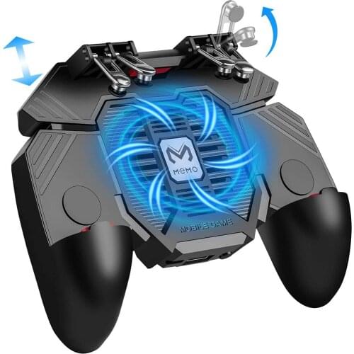 PUBG Controller AK77 Six Finger Gamepad For iPhone Android PUBG Mobile Controller L1 R1 Shooter Triggers Fire Joystick Game pad